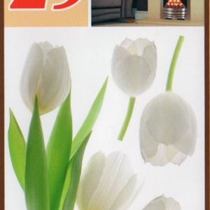 Декоративна наліпка ArtDecor №23 Белые тюльпаны