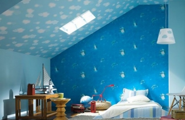 Синій колір в дитячій кімнаті